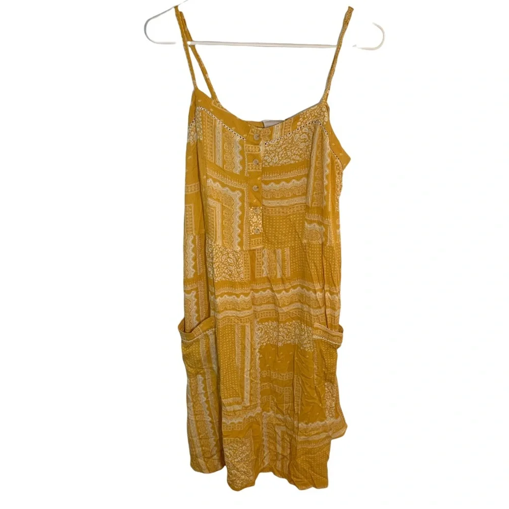 Knox Rose Sleeveless Midi Dress Mustard White Paisley